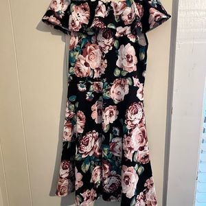 Off the shoulder floral dress